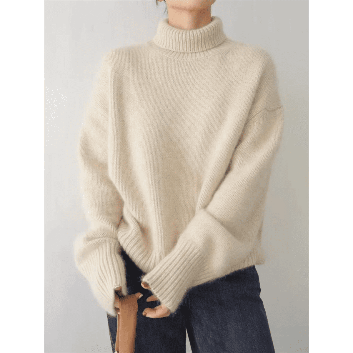 Sofia™ Woolen Turtleneck Sweater - by Cristian Moretti® Caliboot