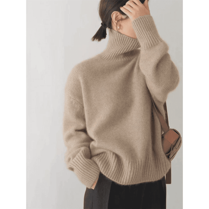 Sofia™ Woolen Turtleneck Sweater - by Cristian Moretti® Caliboot