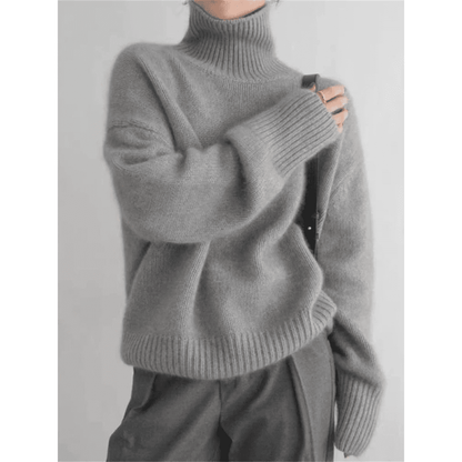 Sofia™ Woolen Turtleneck Sweater - by Cristian Moretti® Caliboot