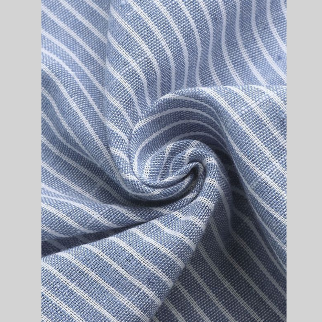 Swan – Chemise Rayée Décontractée pour Hommes – Fraîche & Chic
