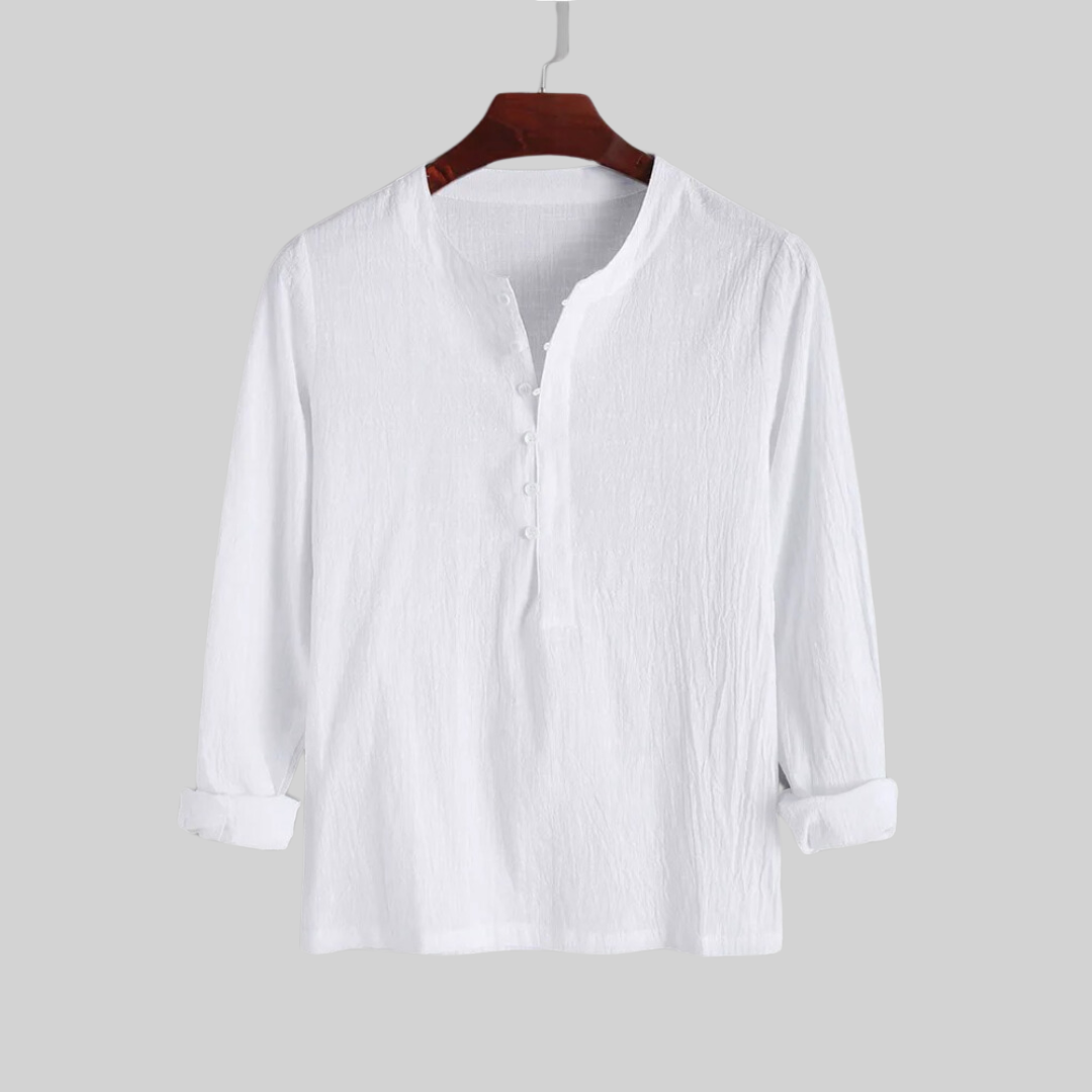 Oli - Chemise Henley Décontractée pour Hommes – Stylée & Confortable