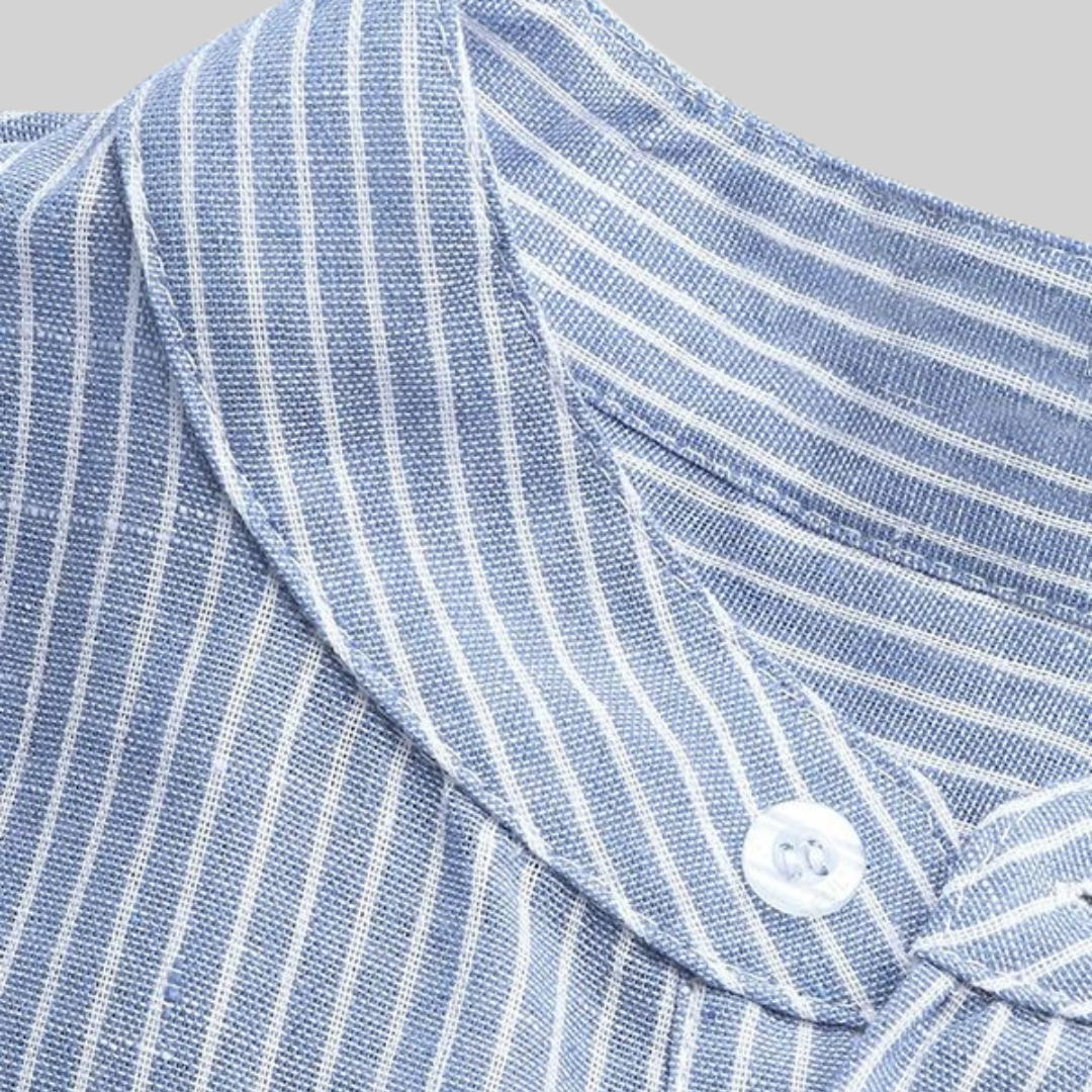 Swan – Chemise Rayée Décontractée pour Hommes – Fraîche & Chic