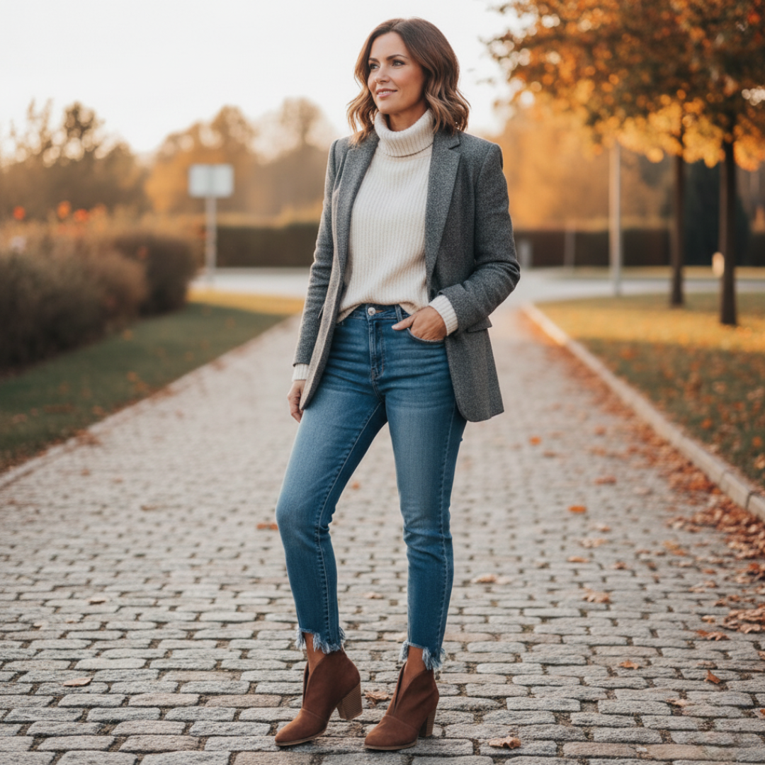 V-Cut Black Ankle Boots for Women – Chic & Comfortable Everyday Style