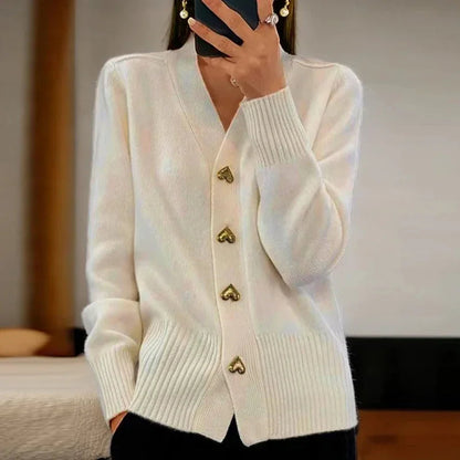 V-Neck Cardigan Sweater for Women – Stylish & Cozy Layering Piece 1