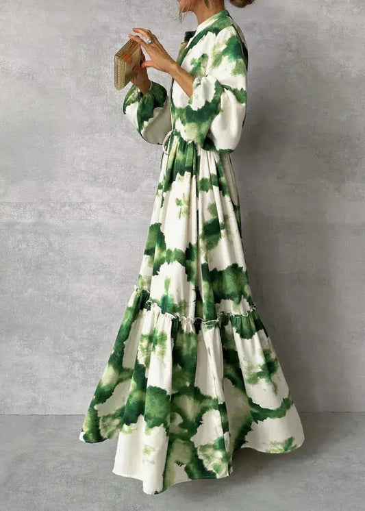V-Neck White Maxi Dress for Women – Elegant & Flowing Design 0
