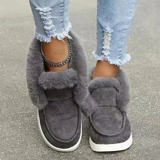 Velvet Ankle Boots for Women – Cozy & Stylish Comfort