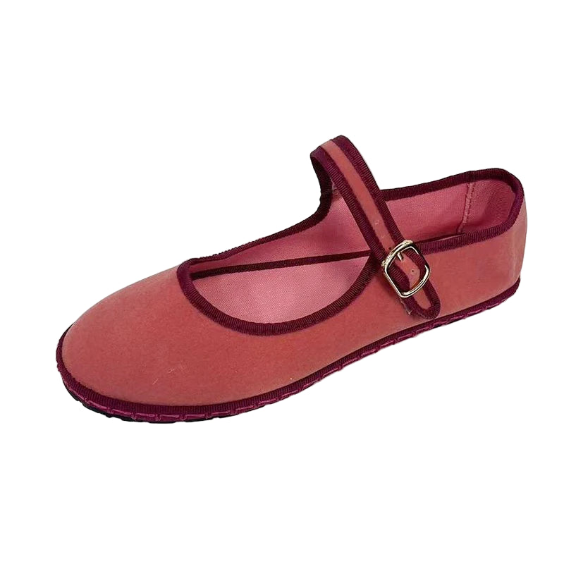 Velvet Ballet Flats for Women – Elegant & Comfortable Mary Jane Design