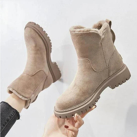 Velvet Snow Boots for Women – Cozy & Stylish Winter Footwear