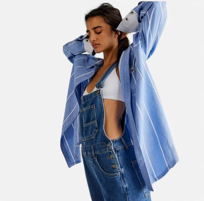 Vintage Denim Jumpsuit for Women – Stylish, Comfortable & Functional-Caliboot