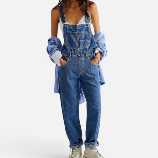 Vintage Denim Jumpsuit for Women – Stylish, Comfortable & Functional-Caliboot