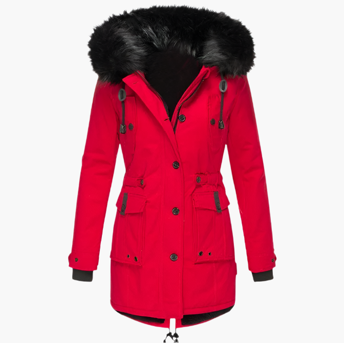 Charlotte | Women’s Warm Hooded Winter Coat Caliboot