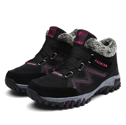 Warm Velvet Outdoor Shoes for Women – Stylish & Comfortable for Winter
