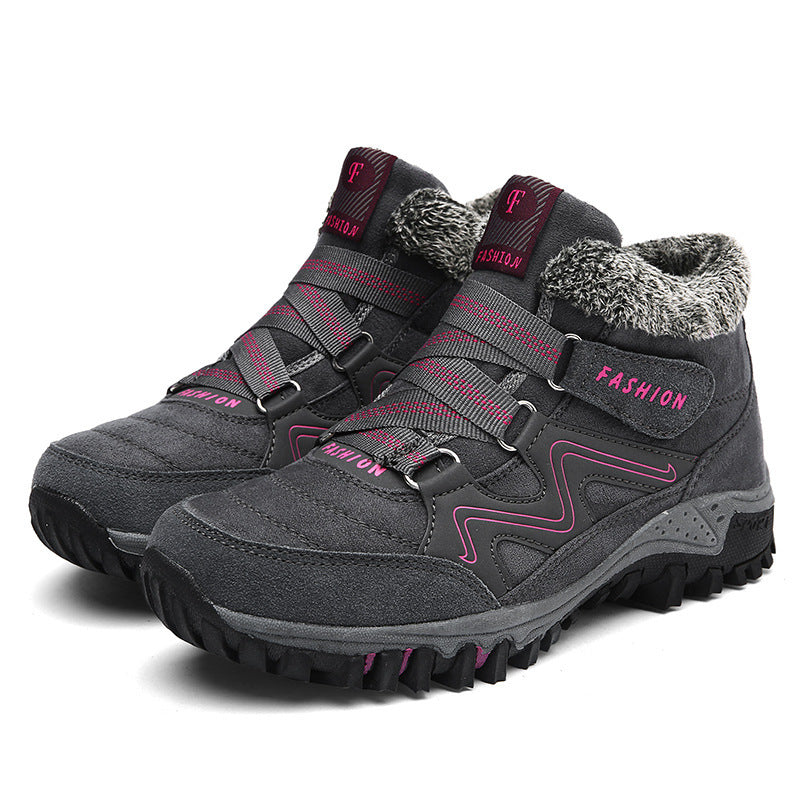 Warm Velvet Outdoor Shoes for Women – Stylish & Comfortable for Winter