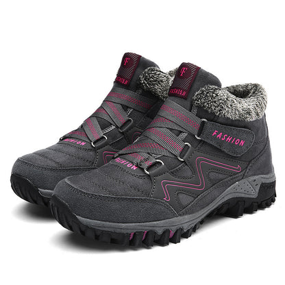 Warm Velvet Outdoor Shoes for Women – Stylish & Comfortable for Winter