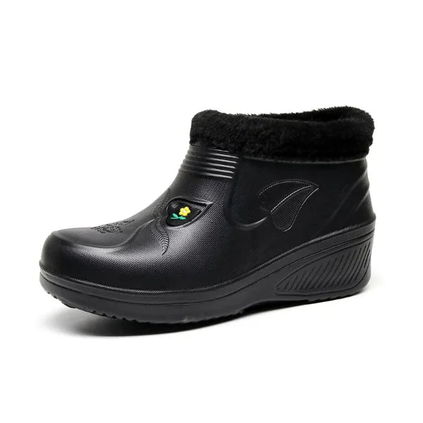 Waterproof Black Ankle Boots for Women – Cozy & Stylish Winter Essential
