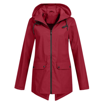 Waterproof Long Jacket for Women – Stylish & Functional-Caliboot