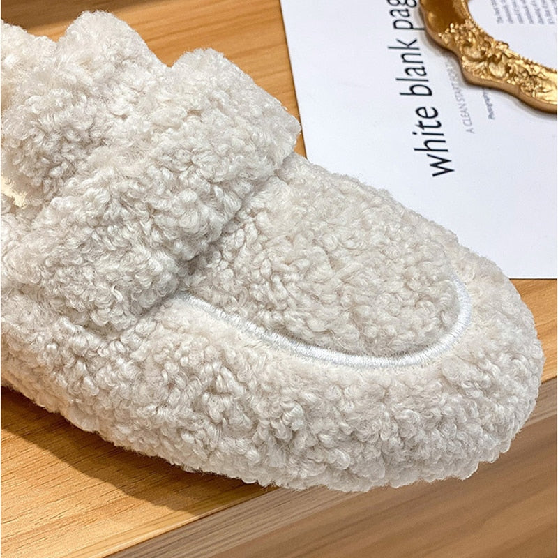 Waterproof Slip-On Loafers for Women – Cozy & Trendy Comfort
