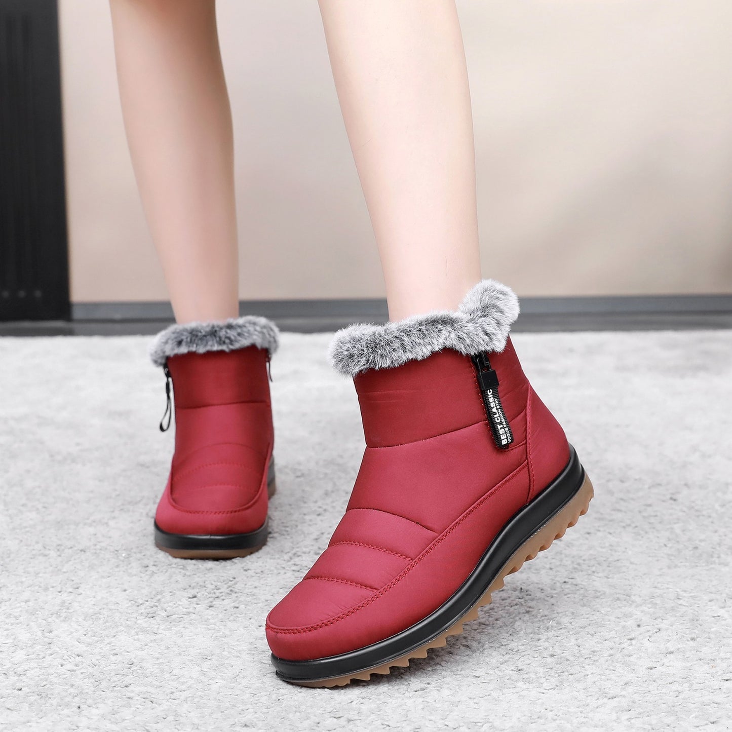Waterproof Winter Boots for Women – Stylish & Comfortable Mid-Calf Design