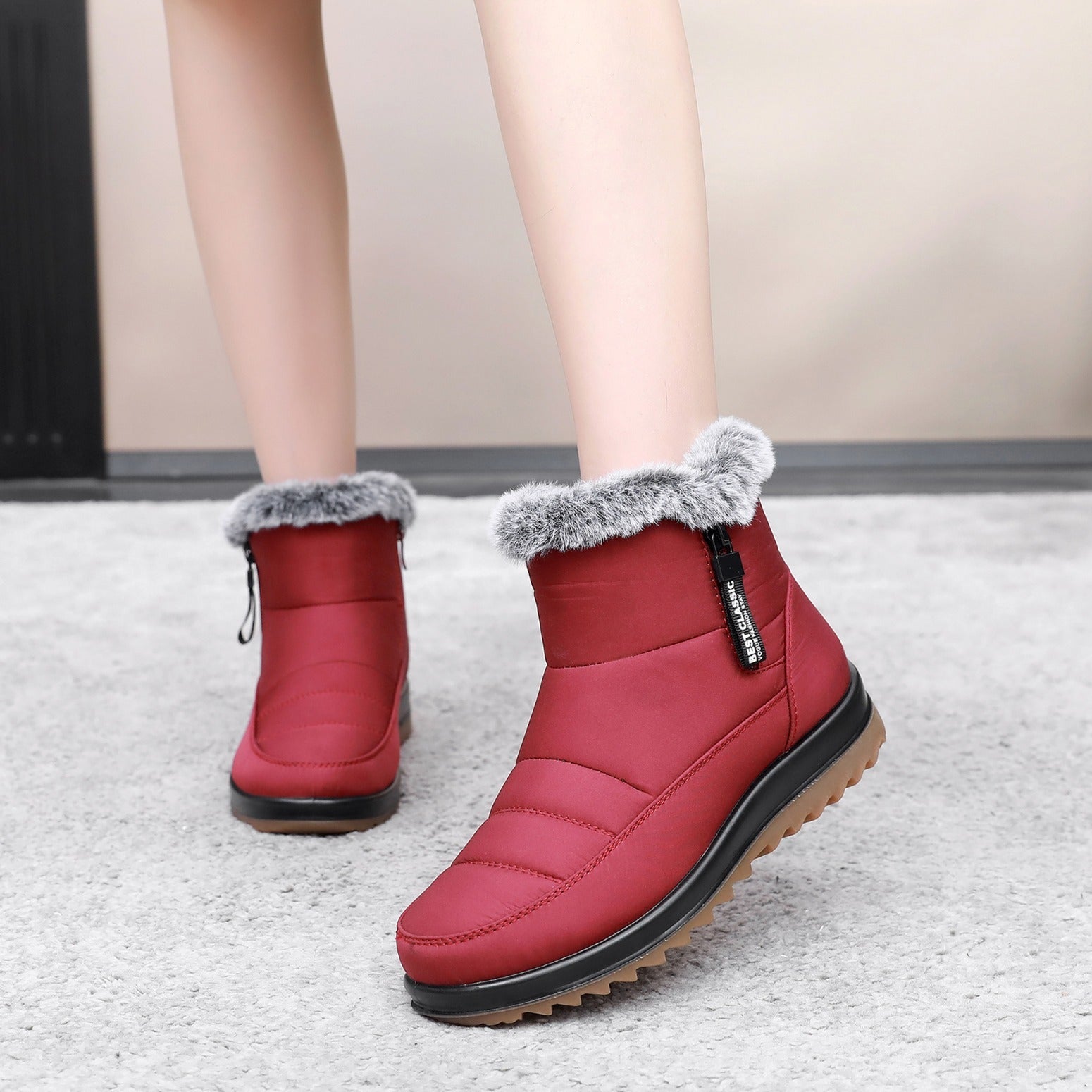 Waterproof Winter Boots for Women – Stylish & Comfortable Mid-Calf Design