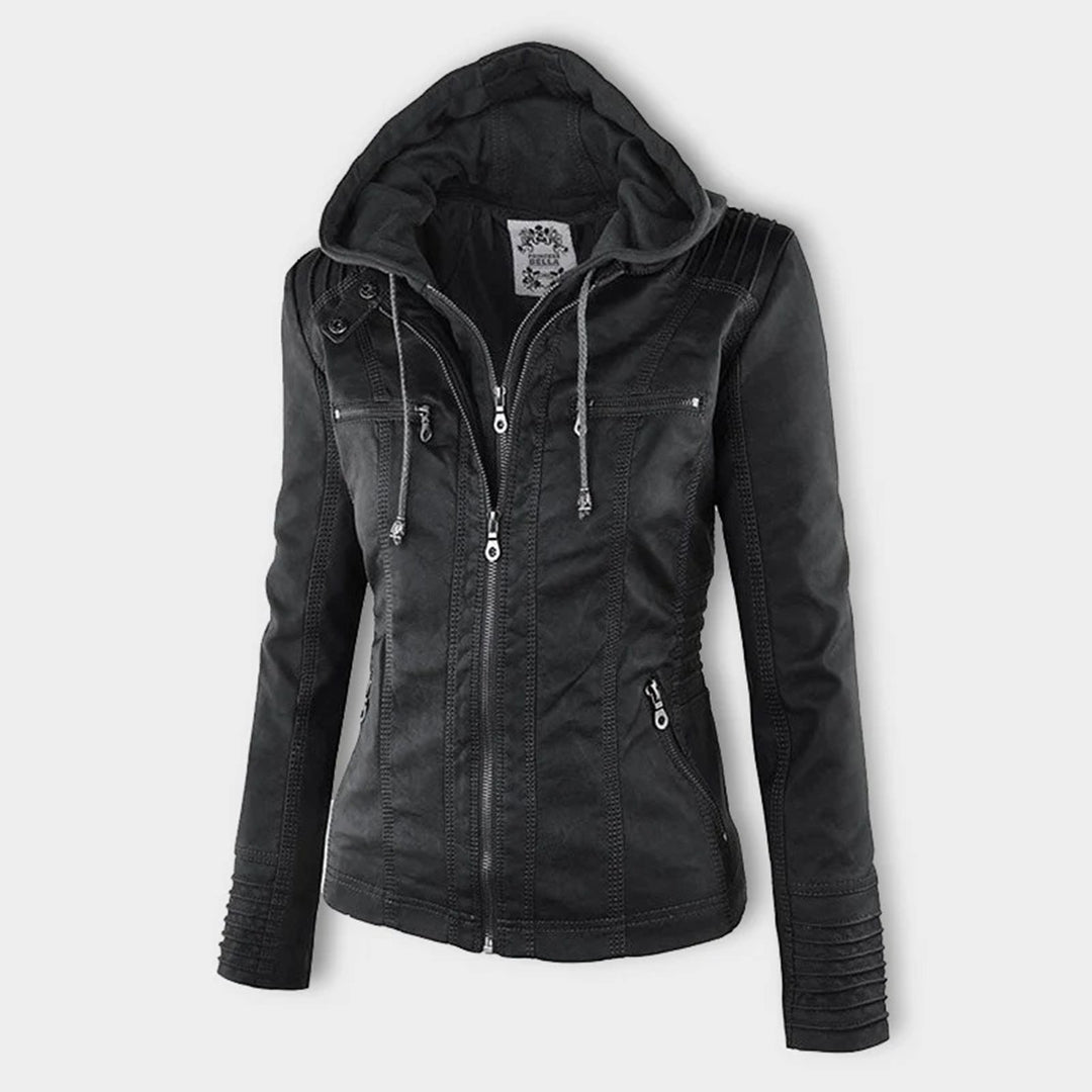 Weatherproof Leather Jacket for Women – Stylish & Functional Design 3