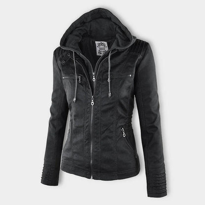 Weatherproof Leather Jacket for Women – Stylish & Functional Design 3