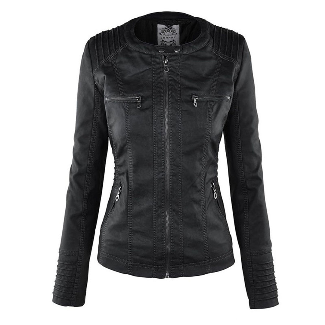 Weatherproof Leather Jacket for Women – Stylish & Functional Design 4