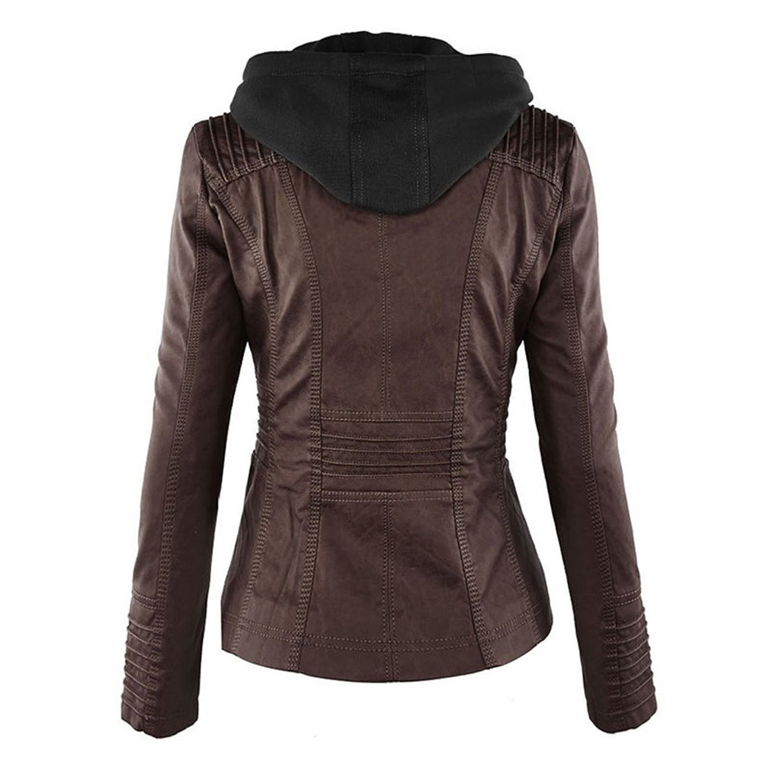 Weatherproof Leather Jacket for Women – Stylish & Functional Design 7