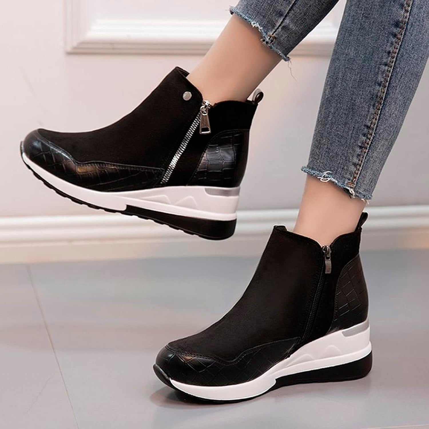 Wedge Heel Winter Boots for Women – Stylish & Cozy Comfort