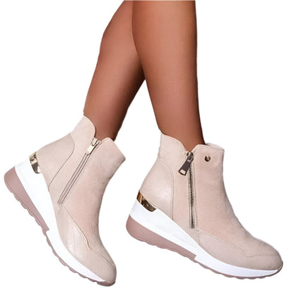 Wedge Heel Winter Boots for Women – Stylish & Cozy Comfort