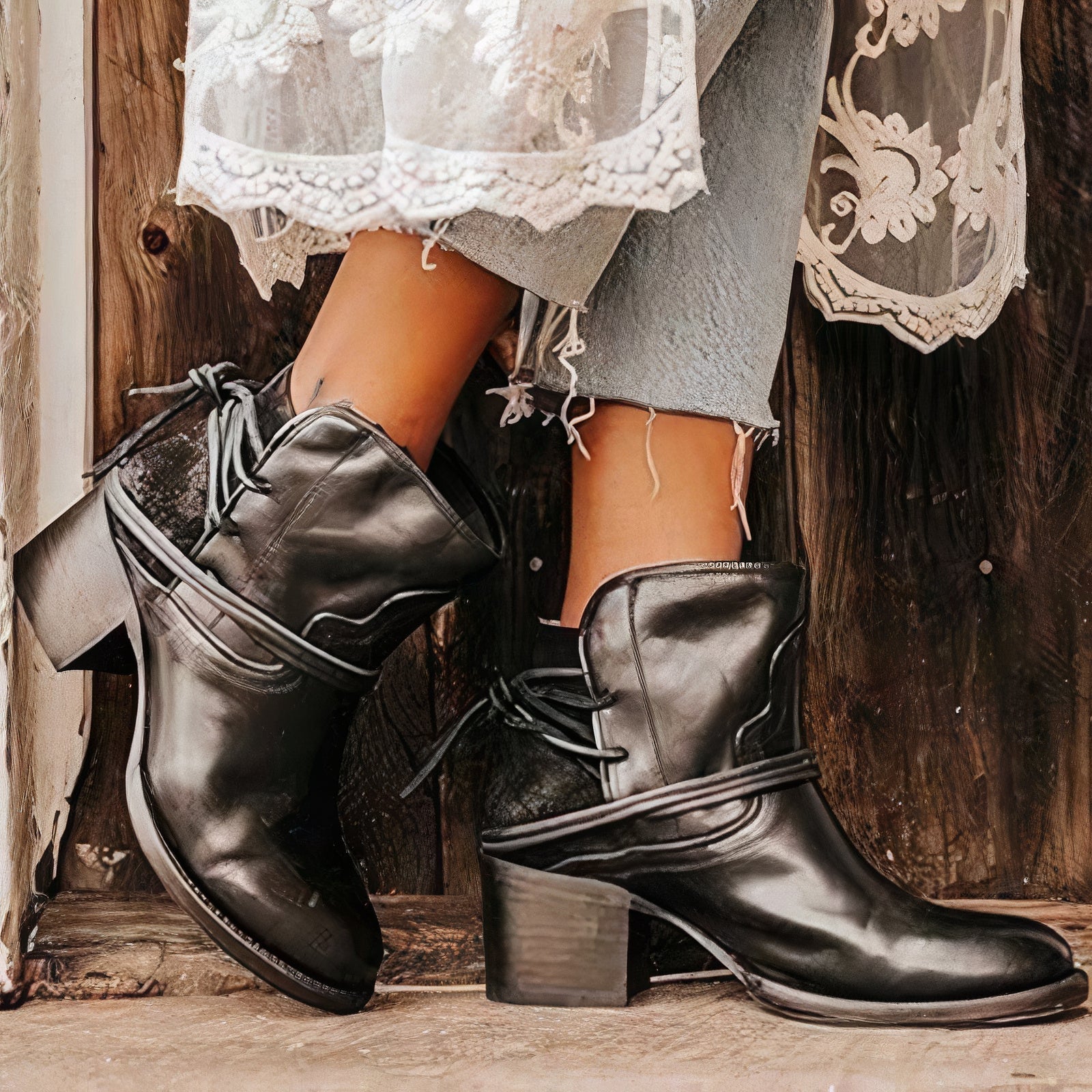 Western-Inspired Ankle Boots for Women – Chic & Comfortable