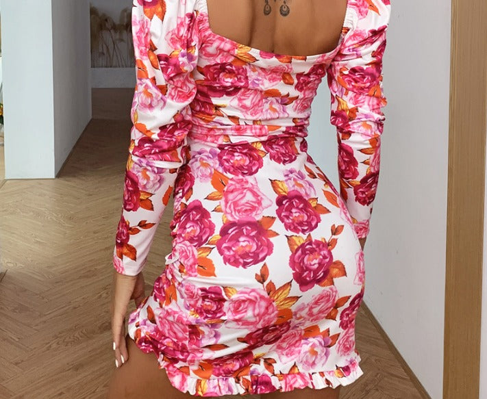 Océane – Robe Mini Imprimée pour Femmes – Tendance & Confortable