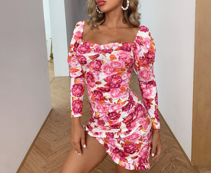 Océane – Robe Mini Imprimée pour Femmes – Tendance & Confortable