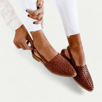 Woven Slingback Flats for Women – Chic & Comfortable Design