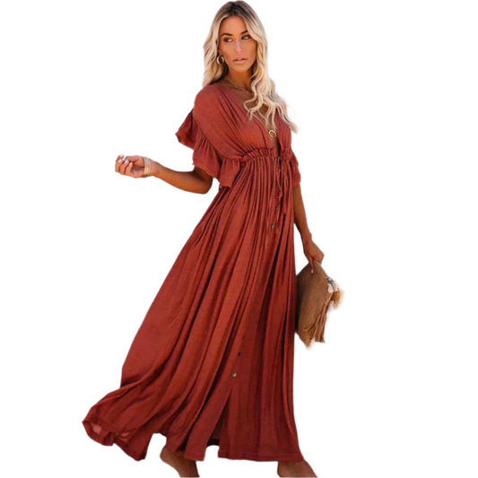 Yolaine – Robe d'Été – Légère & Fluide 0