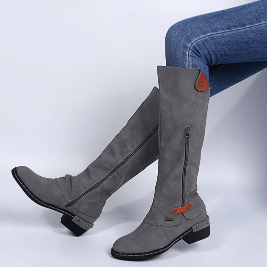 Zip-Up Ankle Boots for Women – Chic & Comfortable Style