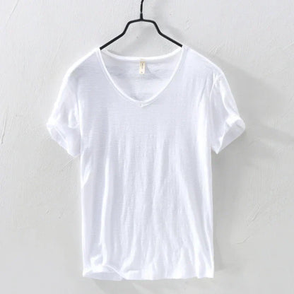 Elias - T-Shirt à Col V pour Hommes – Intemporel & Stylé
