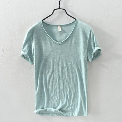 Elias - T-Shirt à Col V pour Hommes – Intemporel & Stylé