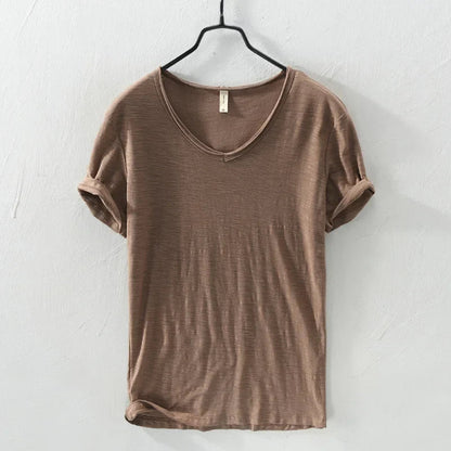 Elias - T-Shirt à Col V pour Hommes – Intemporel & Stylé