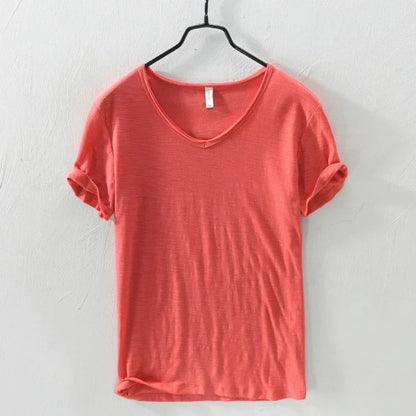 Elias - T-Shirt à Col V pour Hommes – Intemporel & Stylé