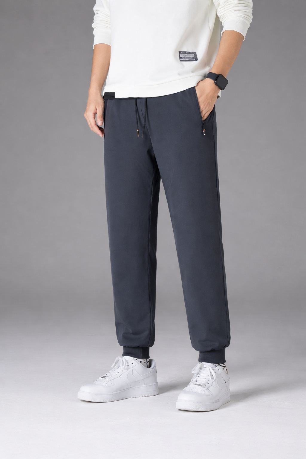 Relaxed Fit Ankle-Length Joggers for Women – Cozy Comfort & Practical Design Caliboot