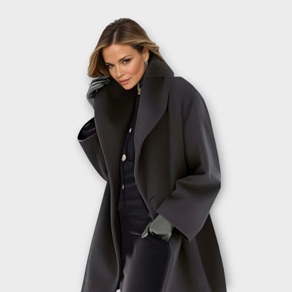 Maria | Oversized Winter Coat with Wide Collar for Women Caliboot