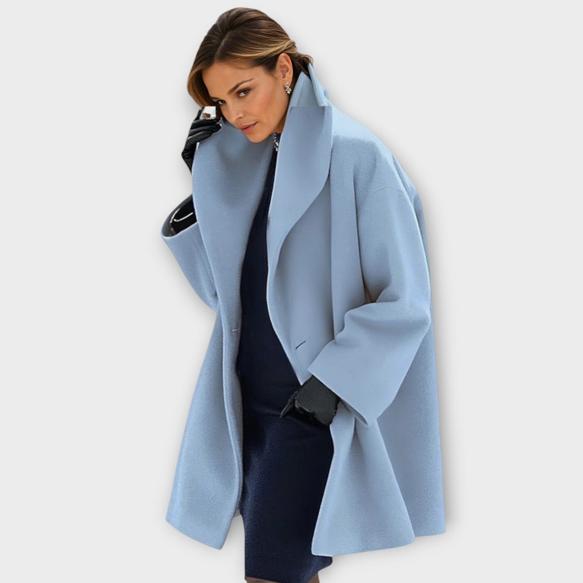 Maria | Oversized Winter Coat with Wide Collar for Women Caliboot