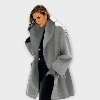 Maria | Oversized Winter Coat with Wide Collar for Women Caliboot