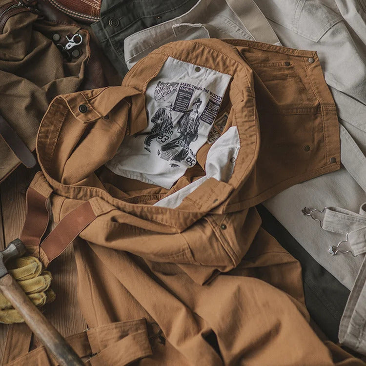 Unisex overall made from vintage-style canvas Caliboot