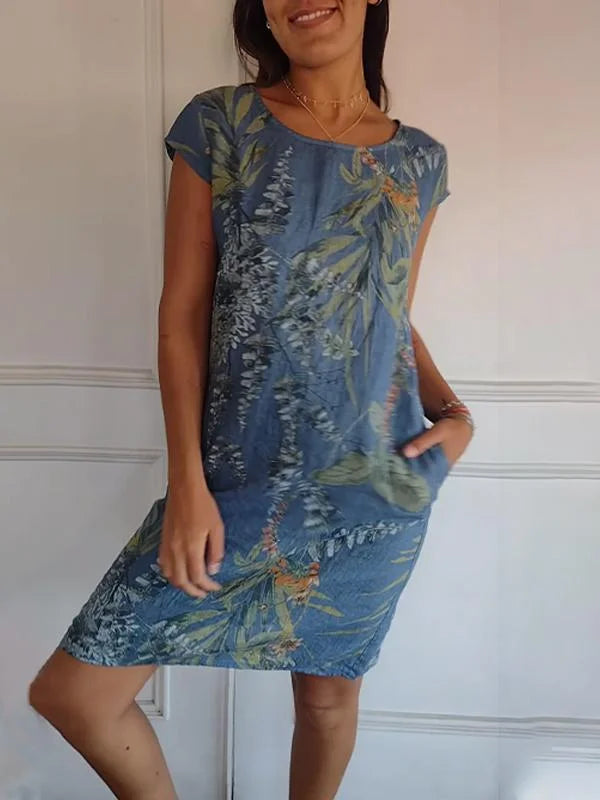 Franka- Robe Imprimée pour Femmes – Légère & Confortable