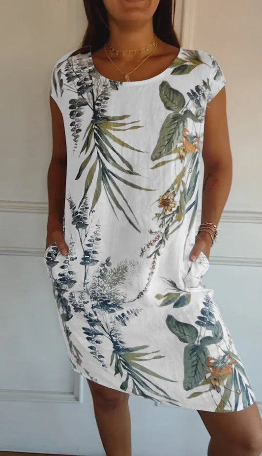 Franka- Robe Imprimée pour Femmes – Légère & Confortable