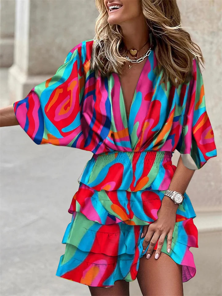 Myriam – Robe Imprimée pour Femmes – Tendance & Fluide