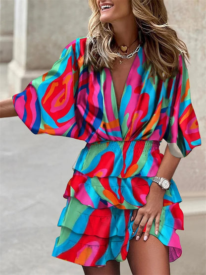 Myriam – Robe Imprimée pour Femmes – Tendance & Fluide