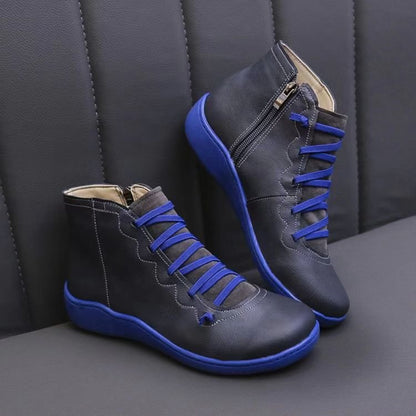Lace-Up Orthopedic Ankle Boots for Women – Supportive & Comfortable Design