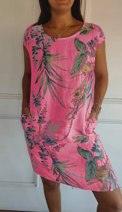 Franka- Robe Imprimée pour Femmes – Légère & Confortable